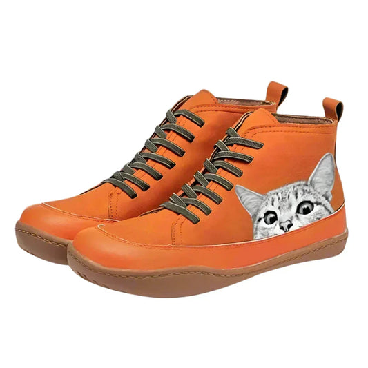 Cat-Inspired Everyday Ankle Boots