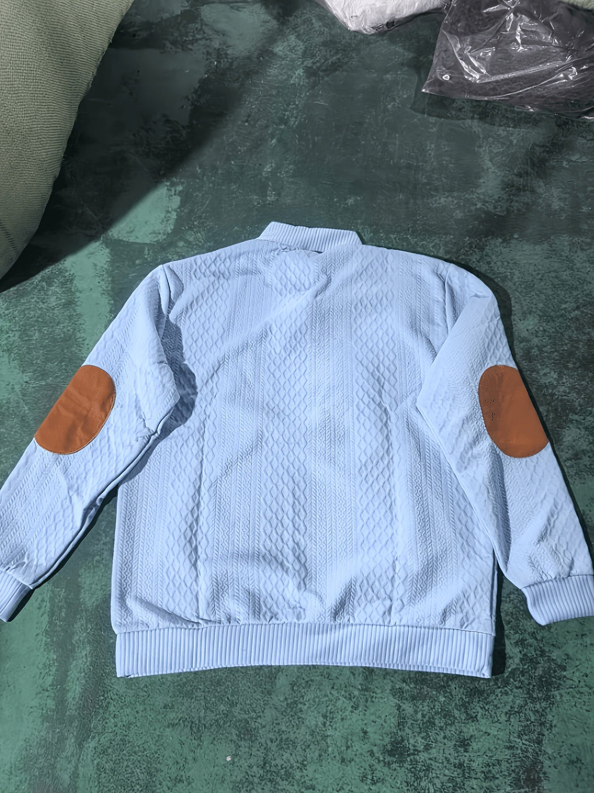 Stand Collar Button Henley Sweater