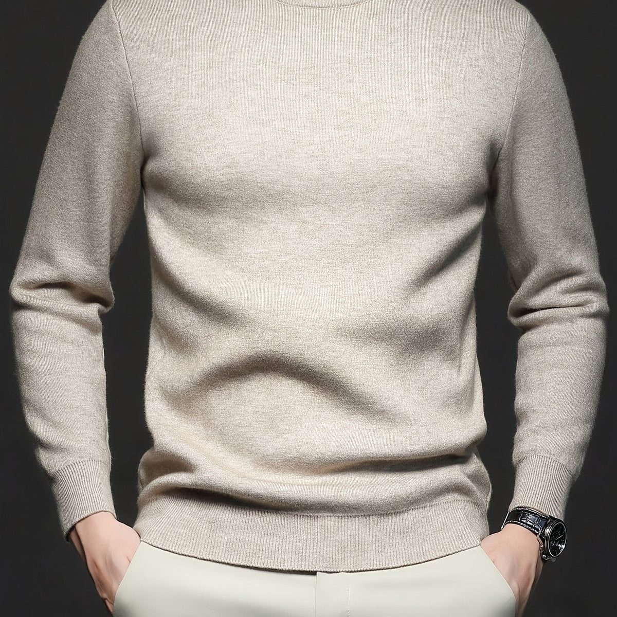Refined Mock-Neck Sweater