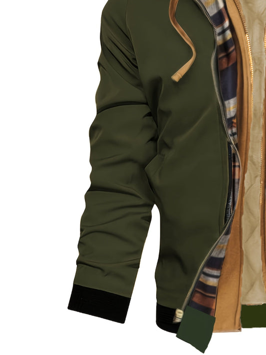 Hooded Warm-Lined Zip Jacket