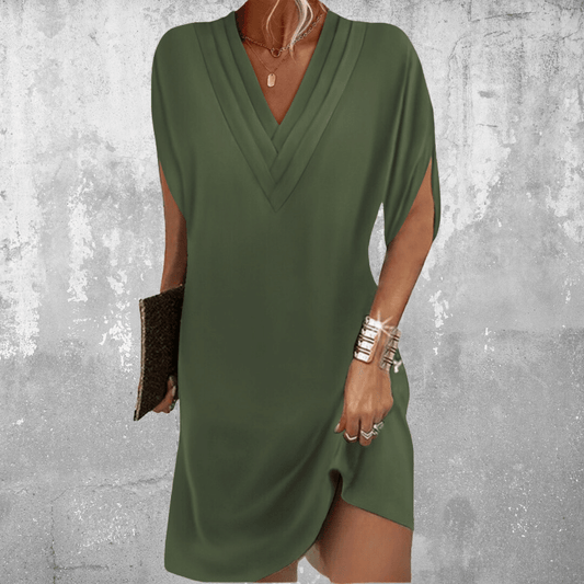 V-Neck Shift Dress