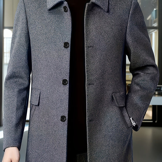 Tailored Single-Breasted Overcoat