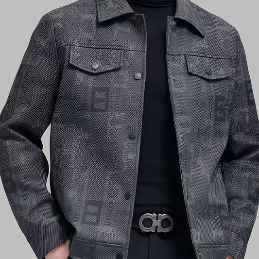 Patterned Trucker Jacket