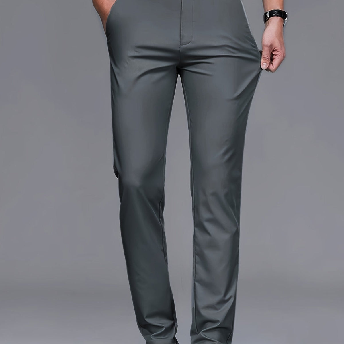 Tailored Straight-Leg Pants