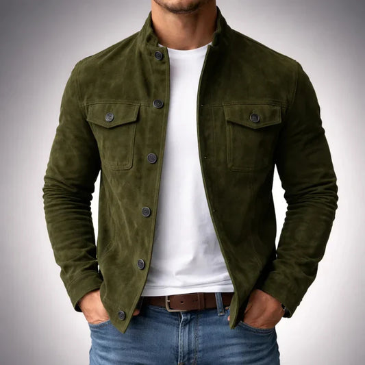 Classic Suede Pocket Jacket