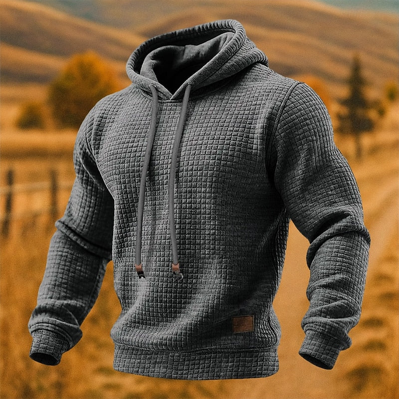 Textured Pullover Hoodie