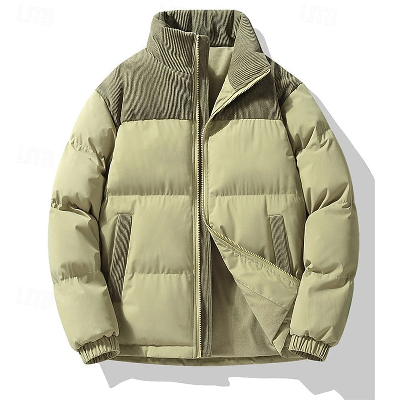 Insulated Stand-Collar Puffer Jacket