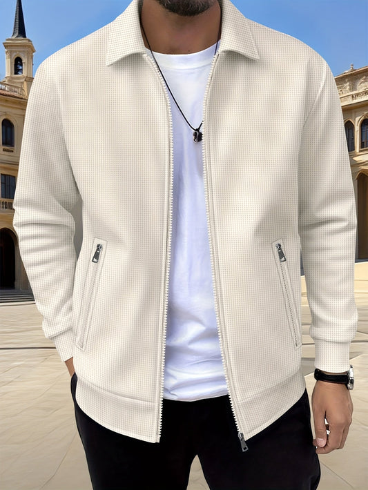 Textured Zip-Up Jacket