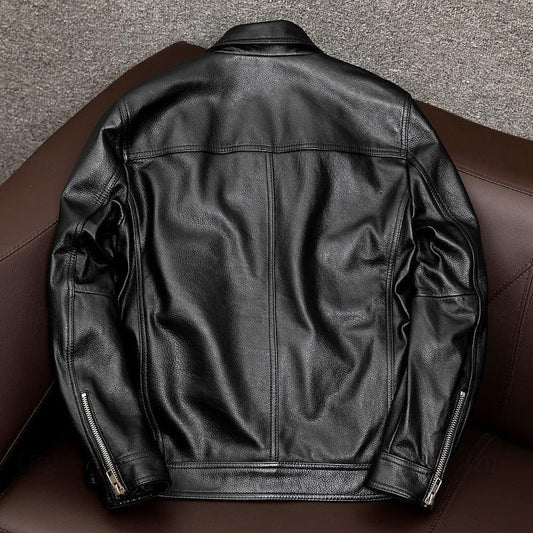 Classic Collared Moto Jacket