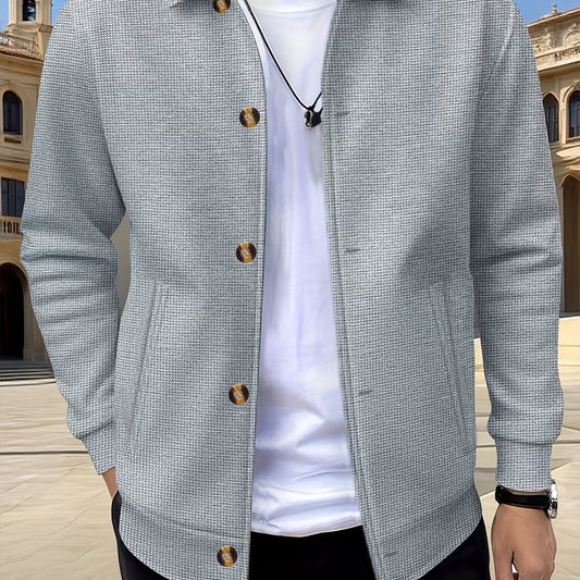 Textured Button-Up Jacket
