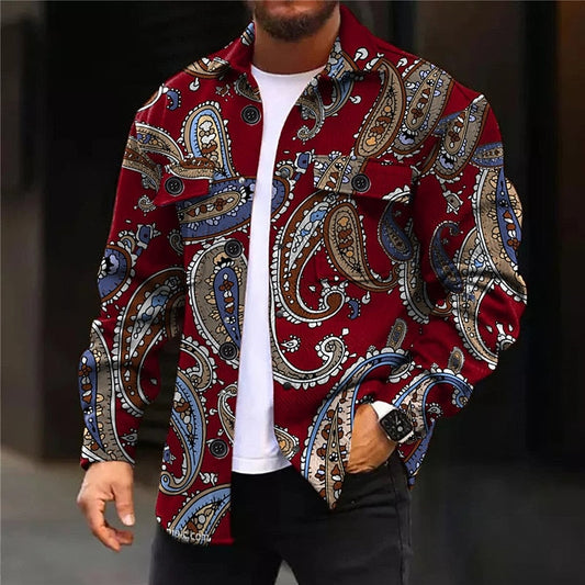 Paisley Print Overshirt