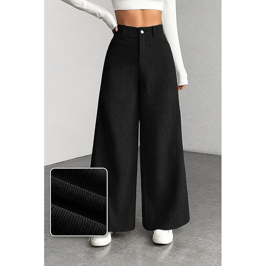 Wide-Leg Tailored Pants