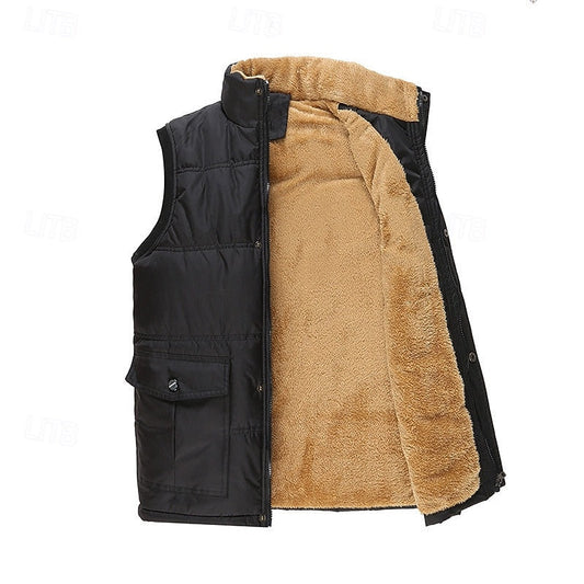 Sherpa-Lined Puffer Vest