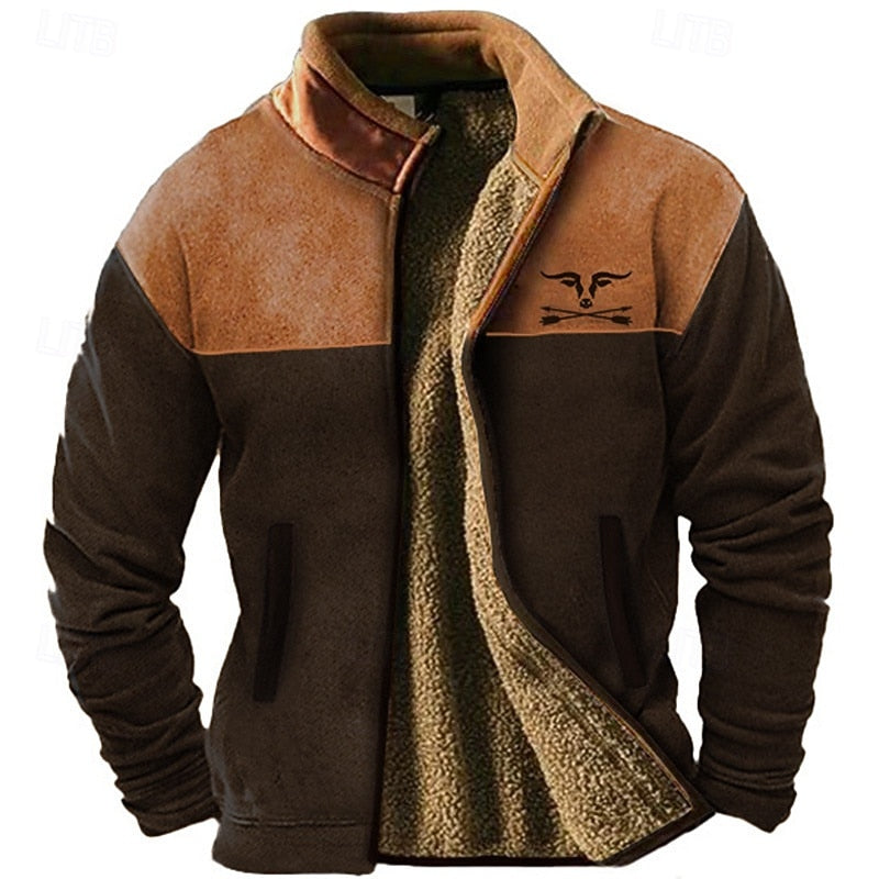 Two-Tone Fleece Jacket