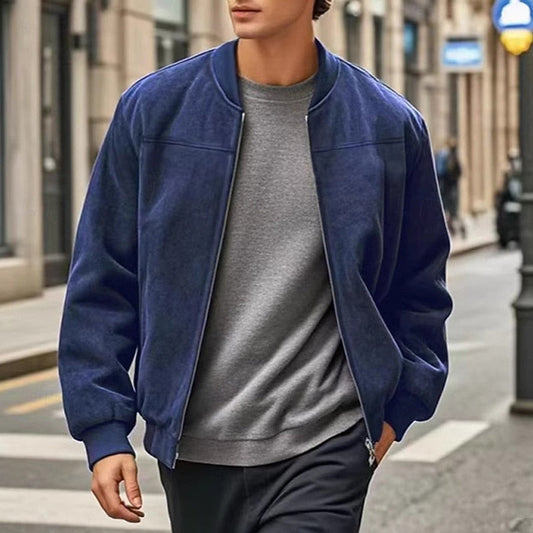 Stand-Collar Zip Jacket