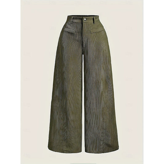 Wide-Leg Tailored Pants
