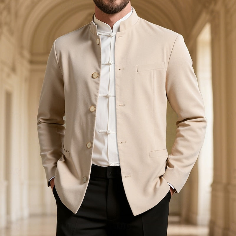Mandarin-Collar Jacket