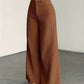 High-Waisted Wide-Leg Trousers