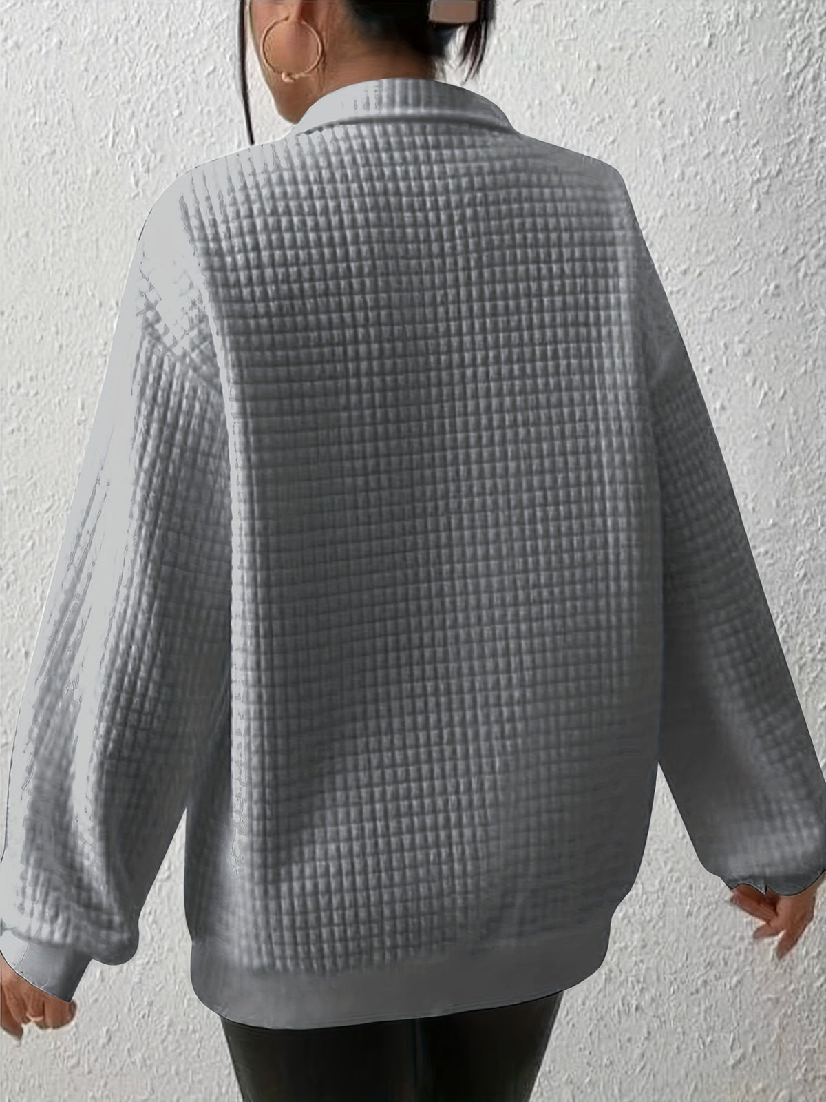Relaxed Quarter-Zip Pullover