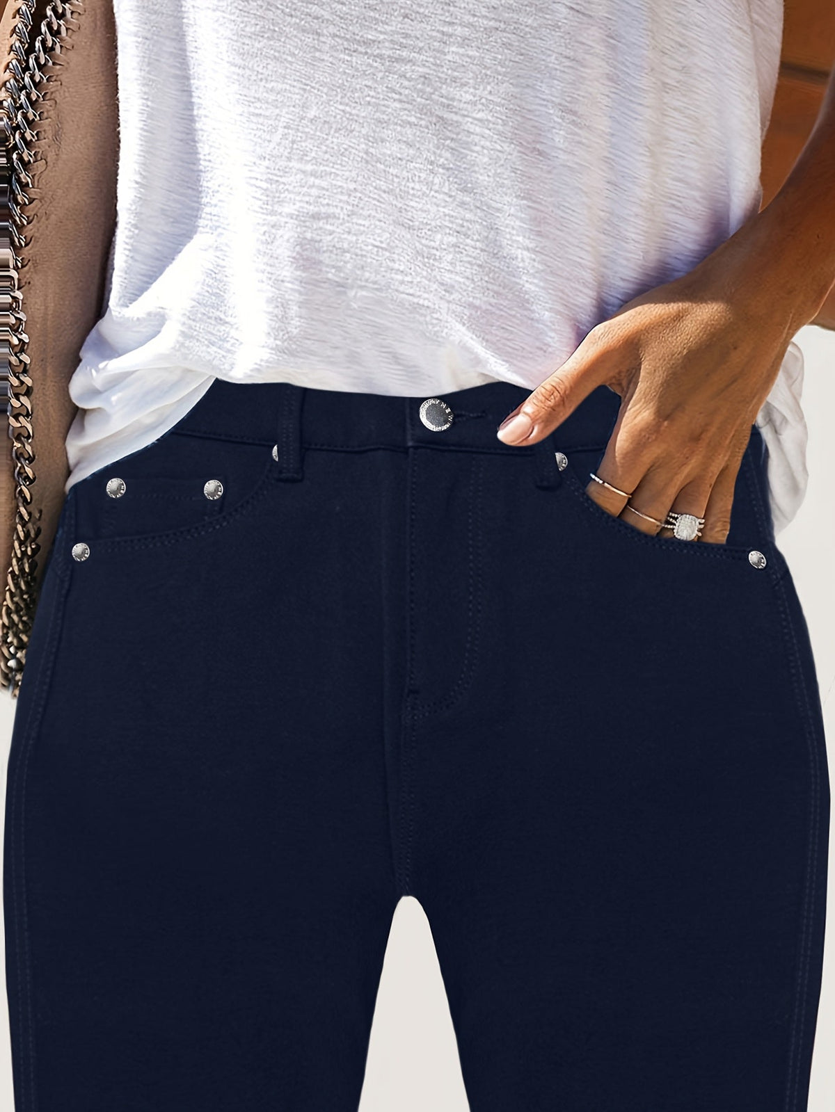 High-Waisted Skinny Jeans