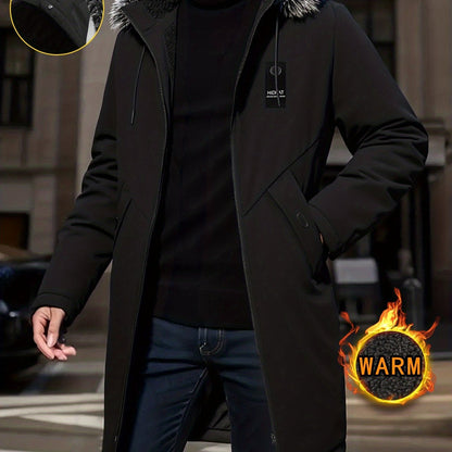 Hooded Mid-Length Parka Jacket
