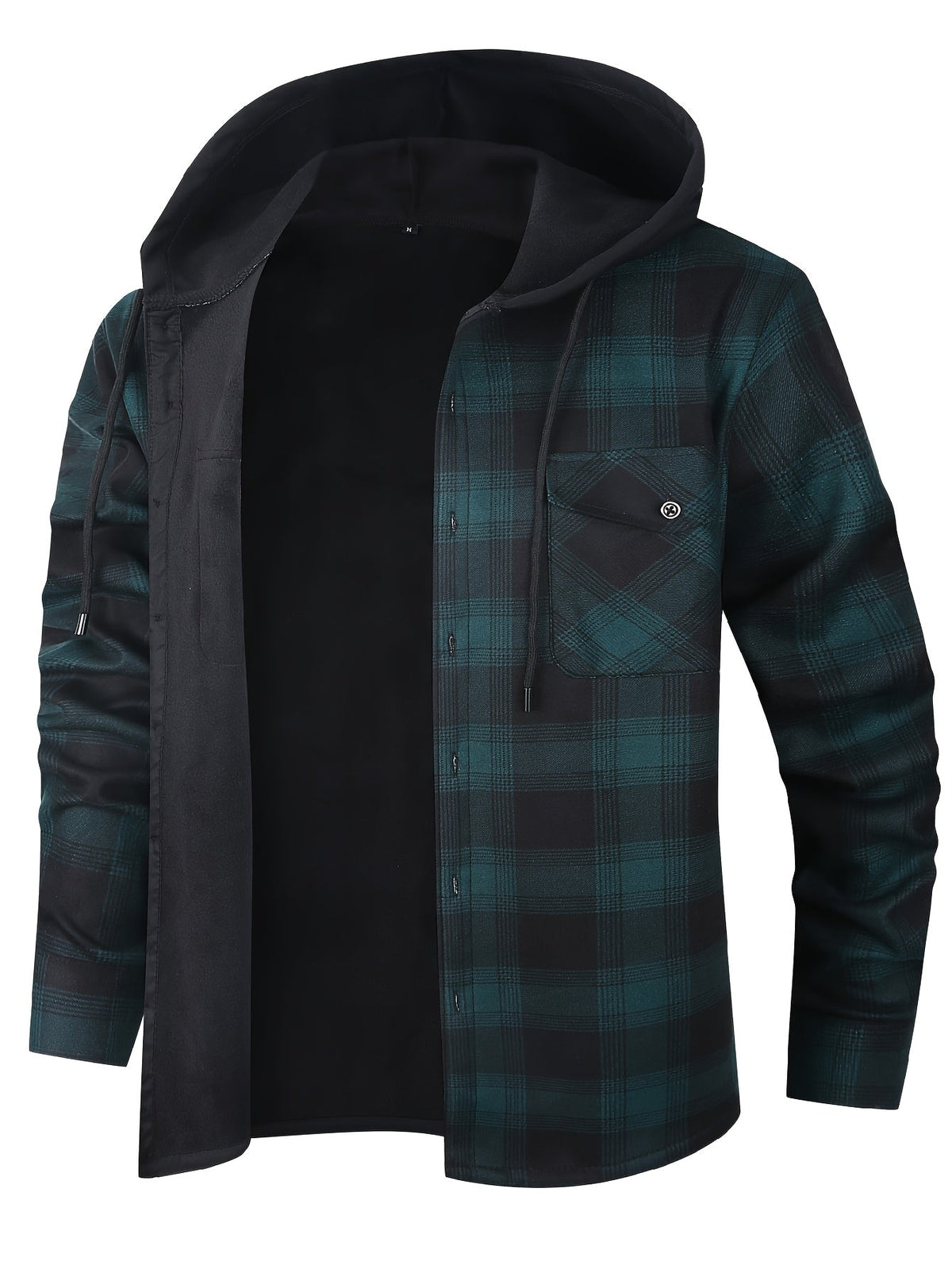Hooded Check Shirt Jacket