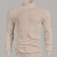 Textured High-Neck Sweatshirt