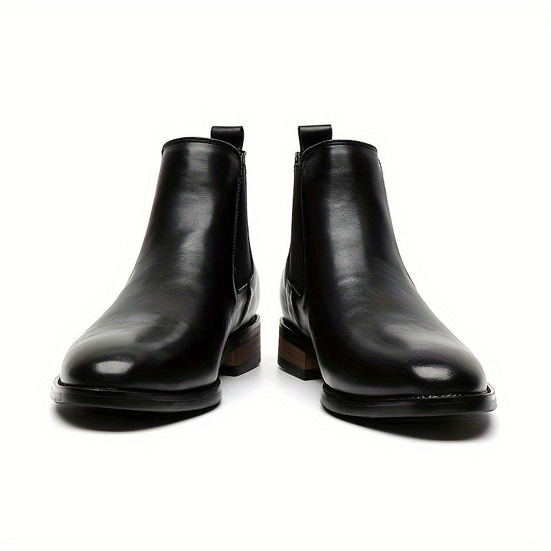 Pointed-Toe Chelsea Boots