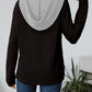 Relaxed Waffle-Knit Hooded Top