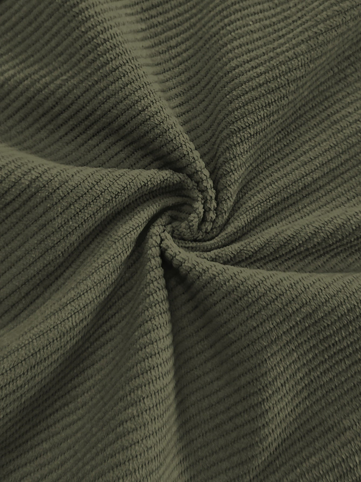 Relaxed Straight-Leg Ribbed Trousers