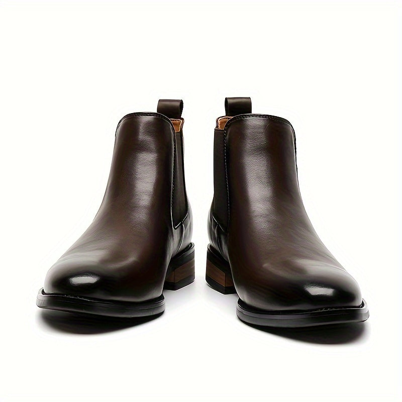 Pointed-Toe Chelsea Boots