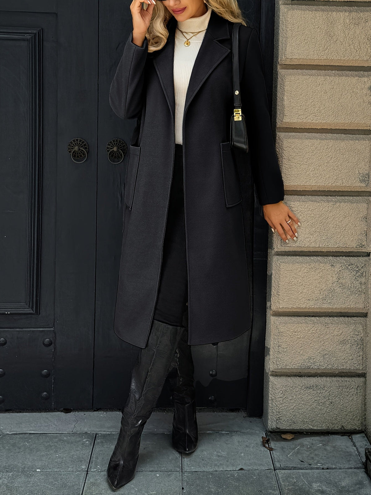 Tailored Belted Long Coat