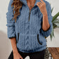 Half-Zip Textured Pullover