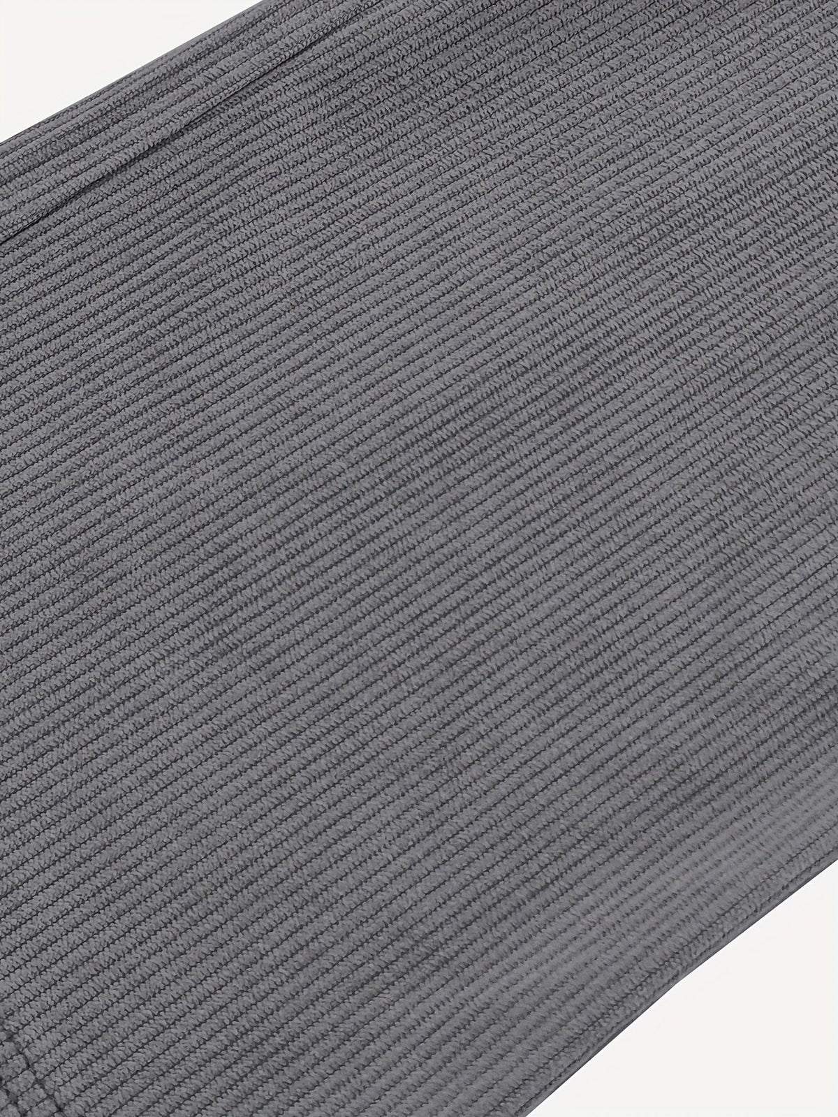 Relaxed Straight-Leg Ribbed Trousers