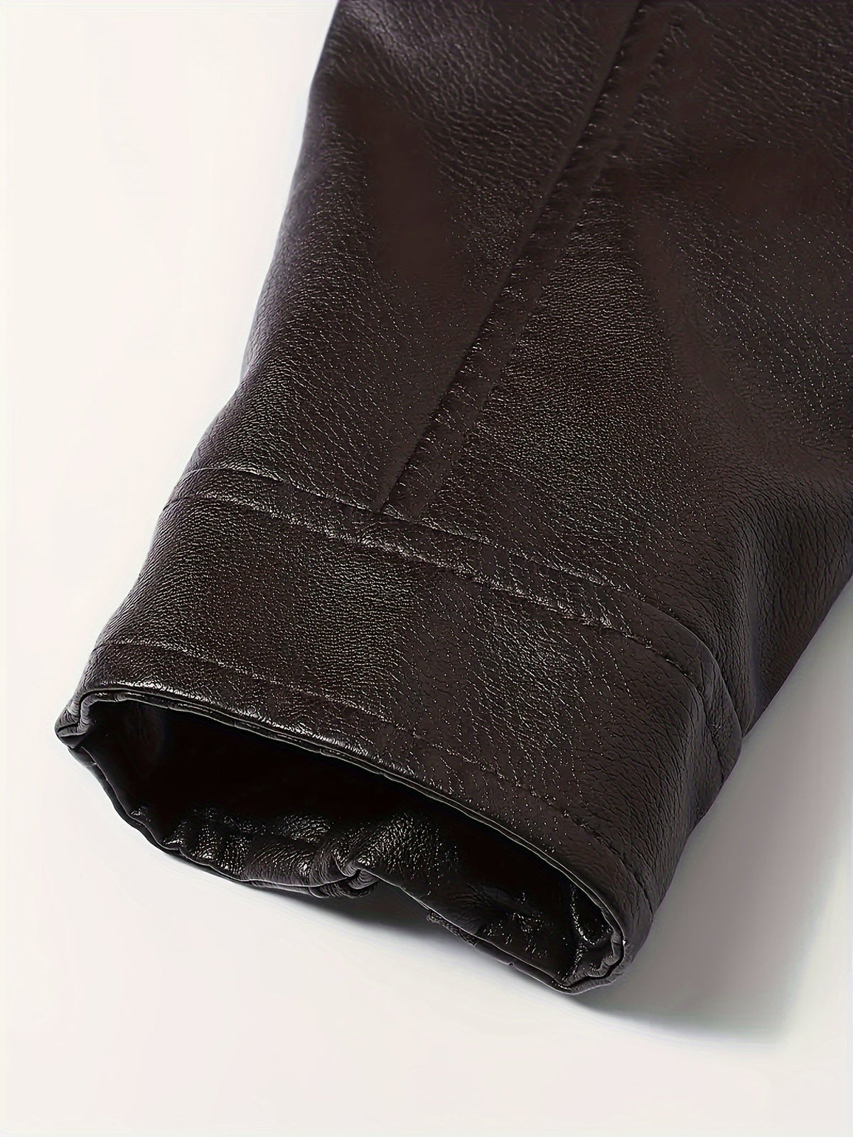 Classic Stand-Collar Moto Jacket