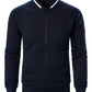 Textured Zip-Up Bomber Jacket
