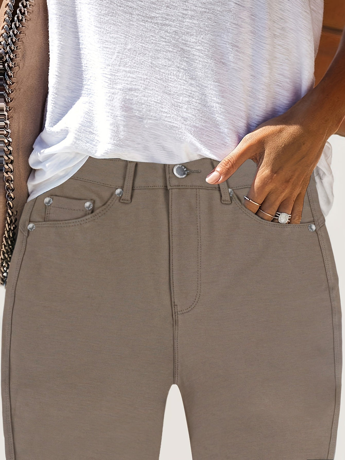 High-Waisted Skinny Jeans