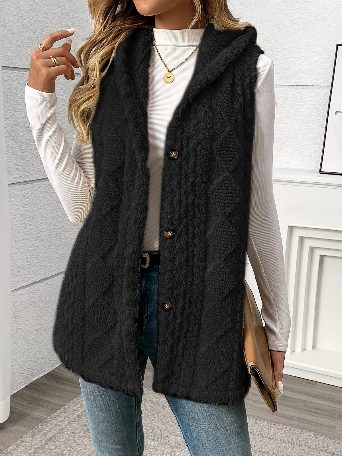 Hooded Sleeveless Vest