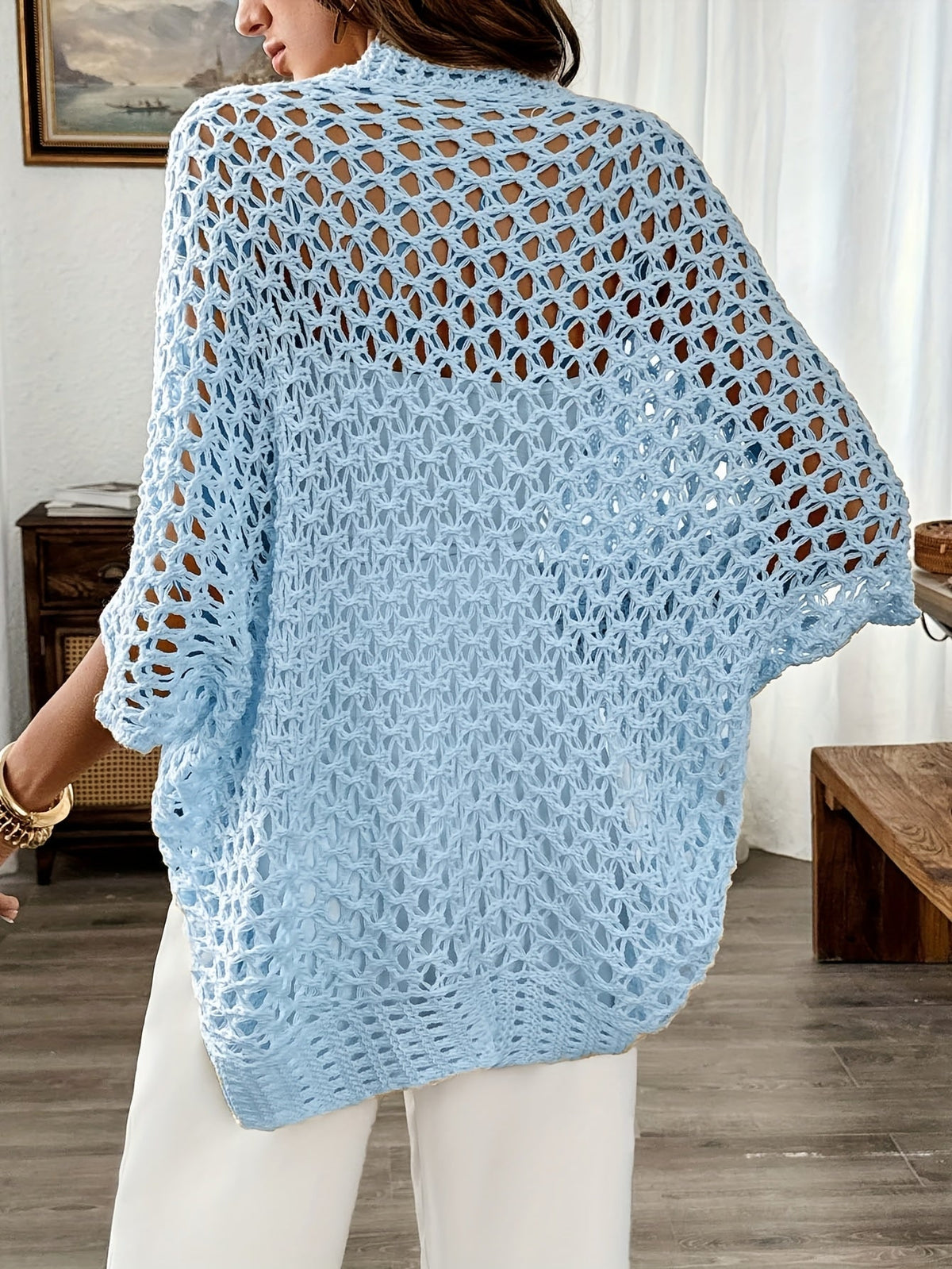 Open-Front Batwing Cardigan