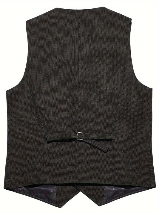 Herringbone Tailored Waistcoat