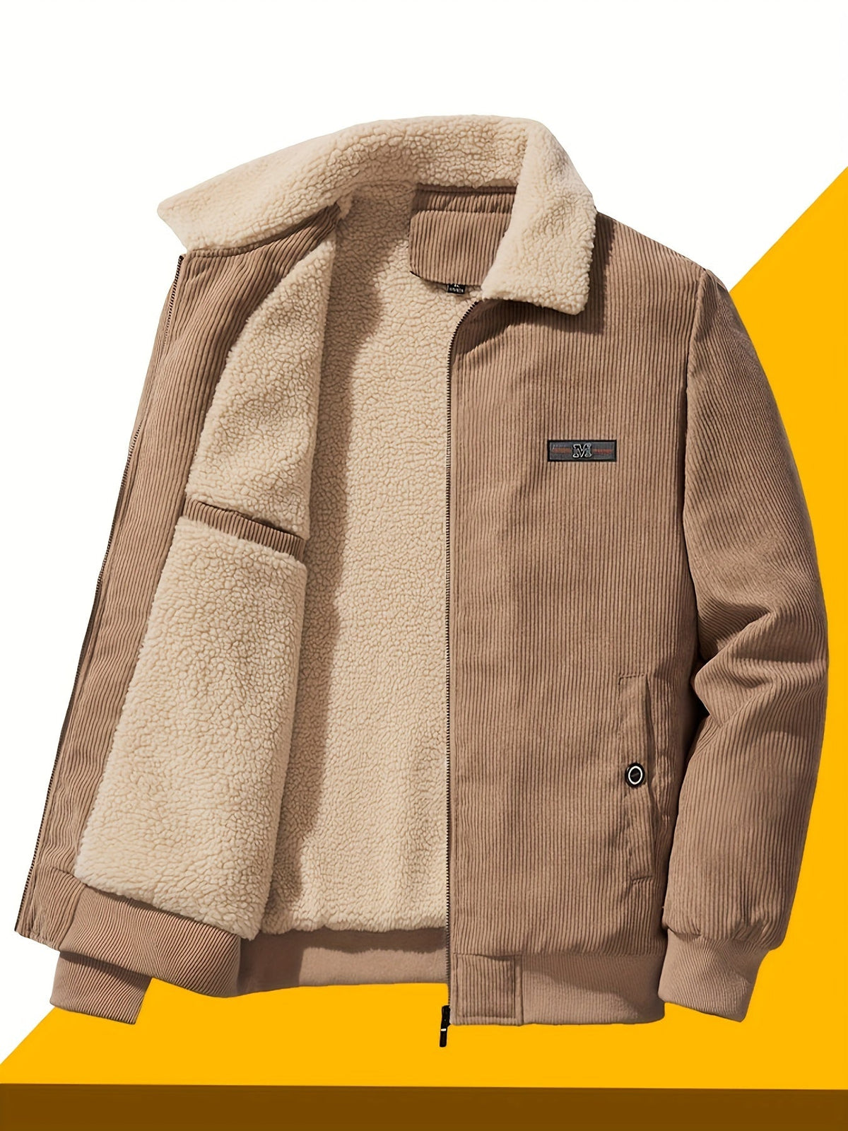 Padded Workwear Jacket with Plush Lining