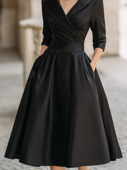 V-Neck Evening Dress