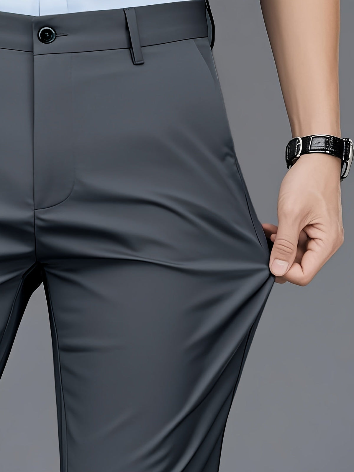 Tailored Straight-Leg Pants