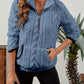 Half-Zip Textured Pullover