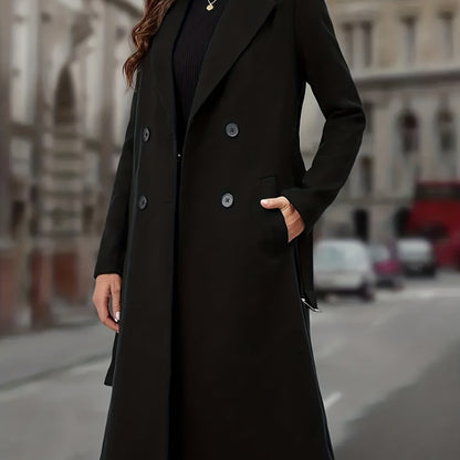 Double-Breasted Long Coat