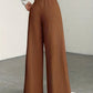 High-Waisted Wide-Leg Trousers