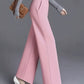 High-Waisted Wide-Leg Trousers
