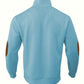 Stand Collar Button Henley Sweater