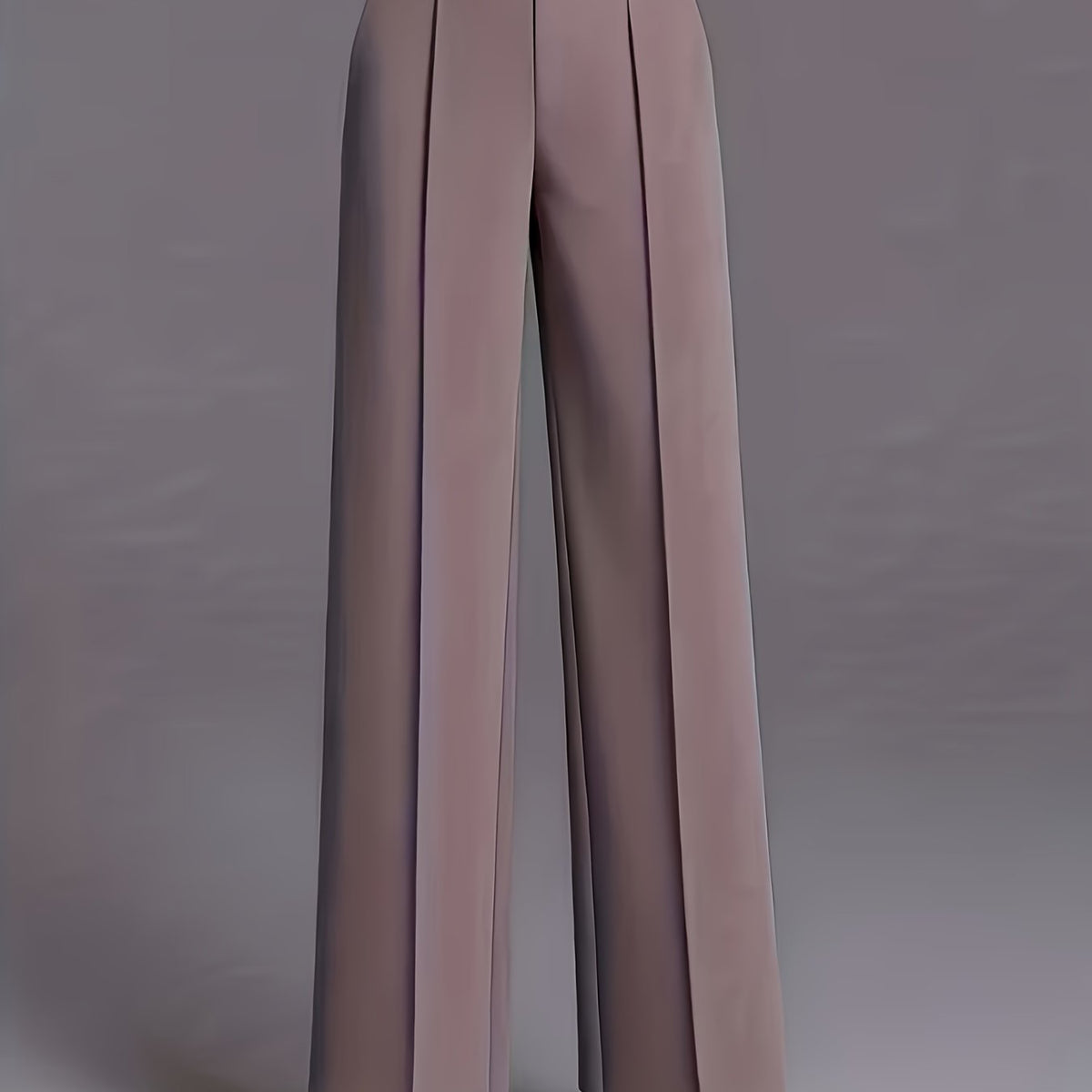 High-Waisted Wide-Leg Trousers