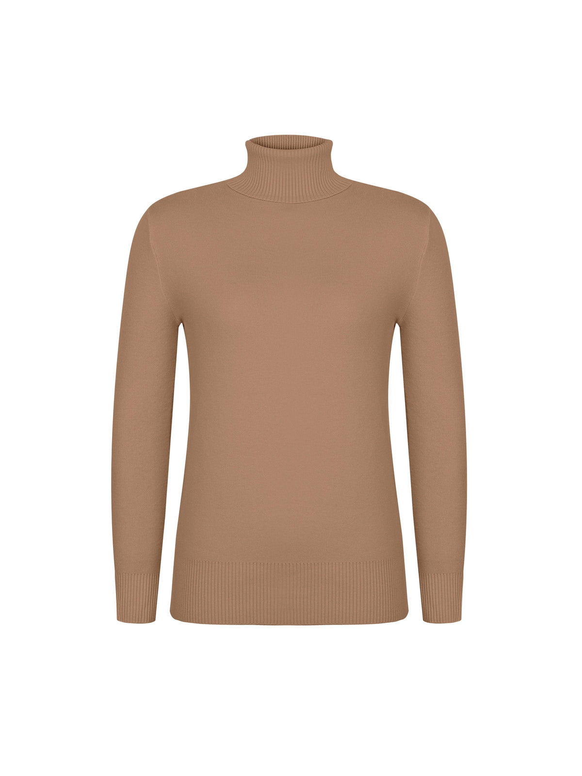 High-Neck Lined Sweater